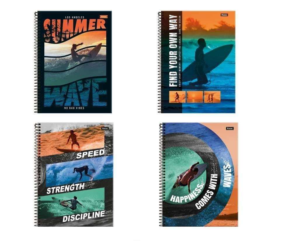 CADERNO 1X1 FREE WAVE C.D.
